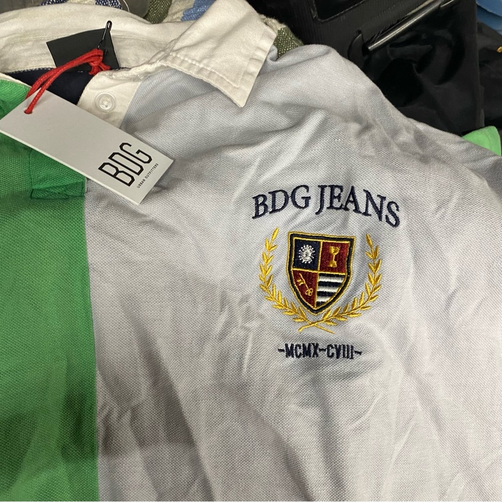 BDG Colorblock Rugby Polo Oversized Tee - Picture 7 of 8